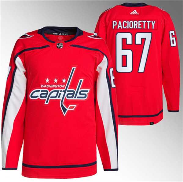 Men%27s Washington Capitals #67 Max Pacioretty Red Stitched Jersey->vancouver canucks->NHL Jersey
